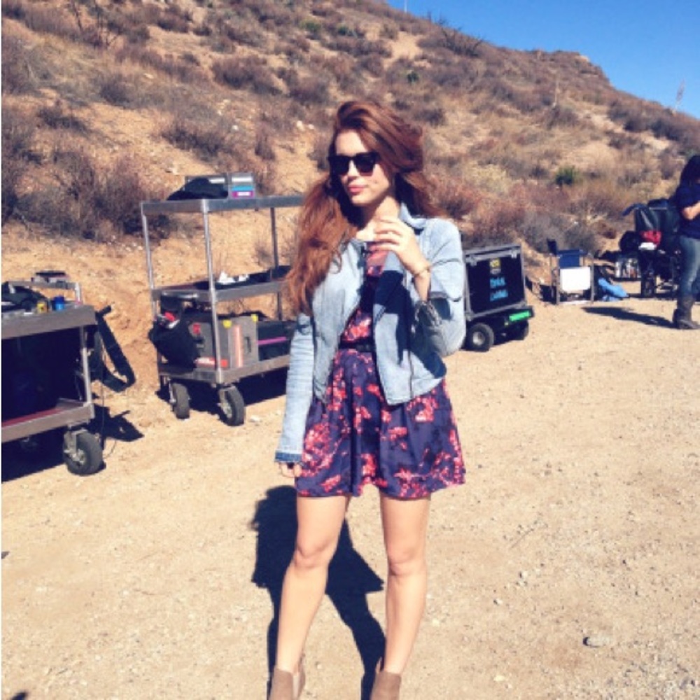 Guess Sakura Print Navy dress Size 2